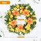 24 Inch Summer Floral Wreath for Front Door, Wreath with Dahlias and Daisies, Flower Home Wreath Decor for Outdoor and Indoor Farmhouse Decoration